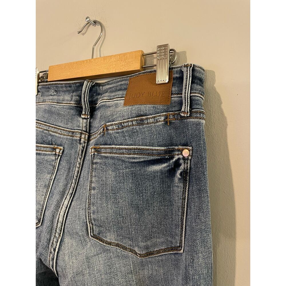 Judy Blue Highrise Dad Jean Distressed 5/27 - Picture 5 of 10